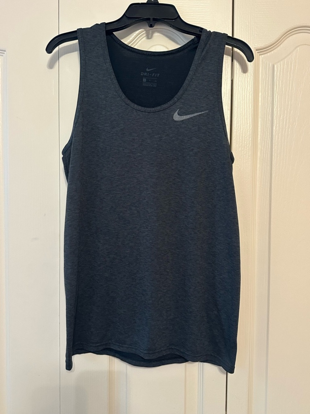Nike Men’s DRI-FIT Dark Gray / Charcoal Performance Athletic Tank Top Sz S